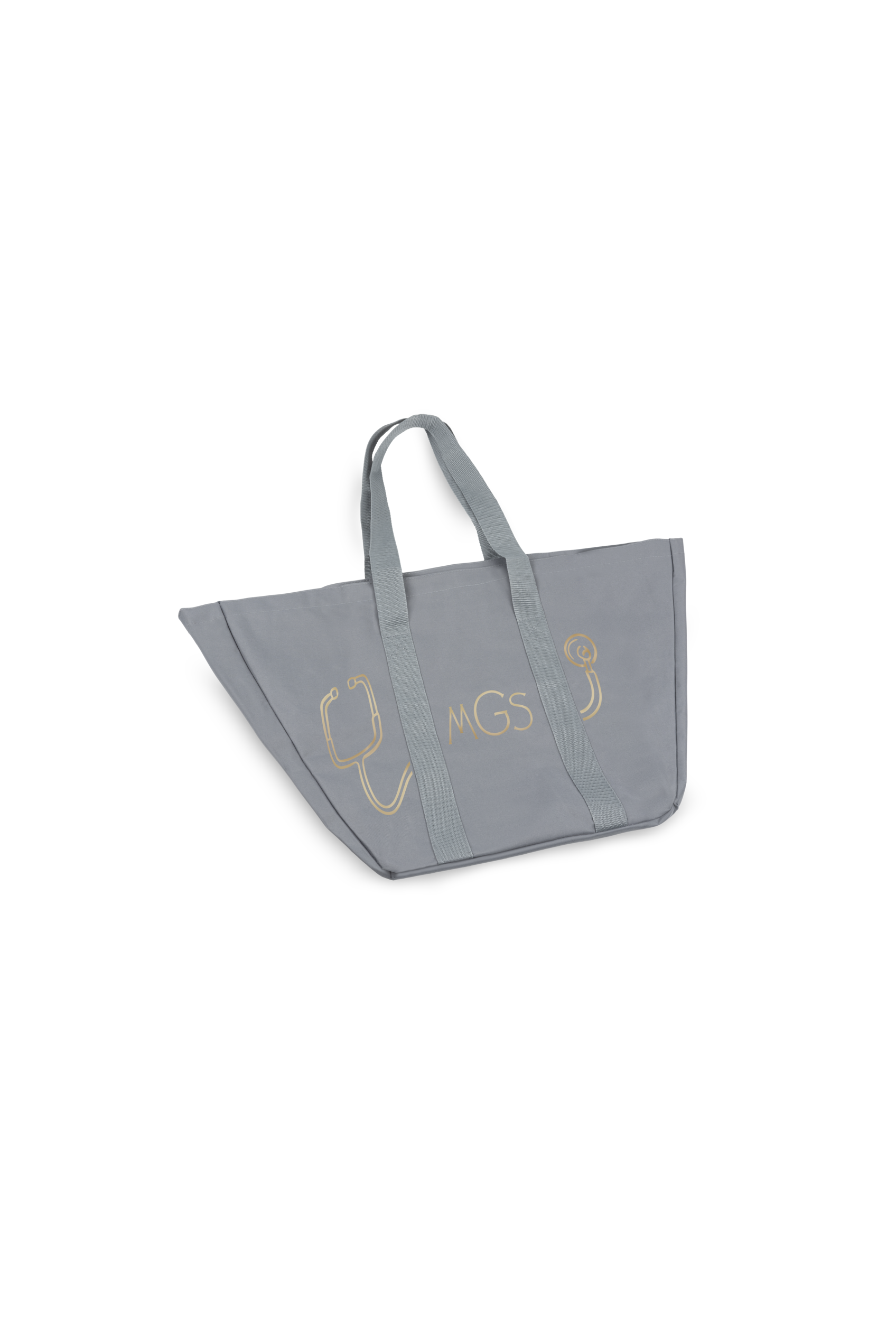 Enfermania tote bag gris stéthoscope sac personnalisé