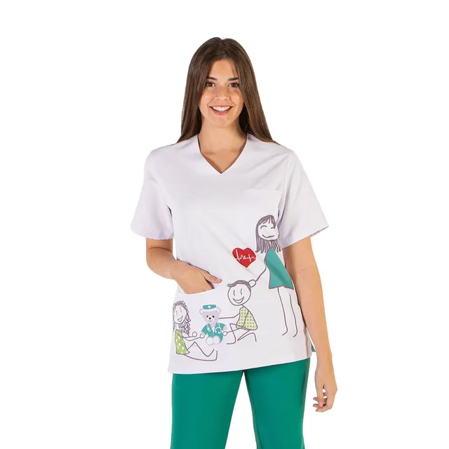 Enfermania Peques Blouse Médicale Microfibre Taille M