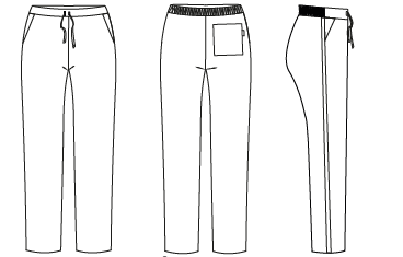GARY'S Pants pantalon médical femme malva imprimé