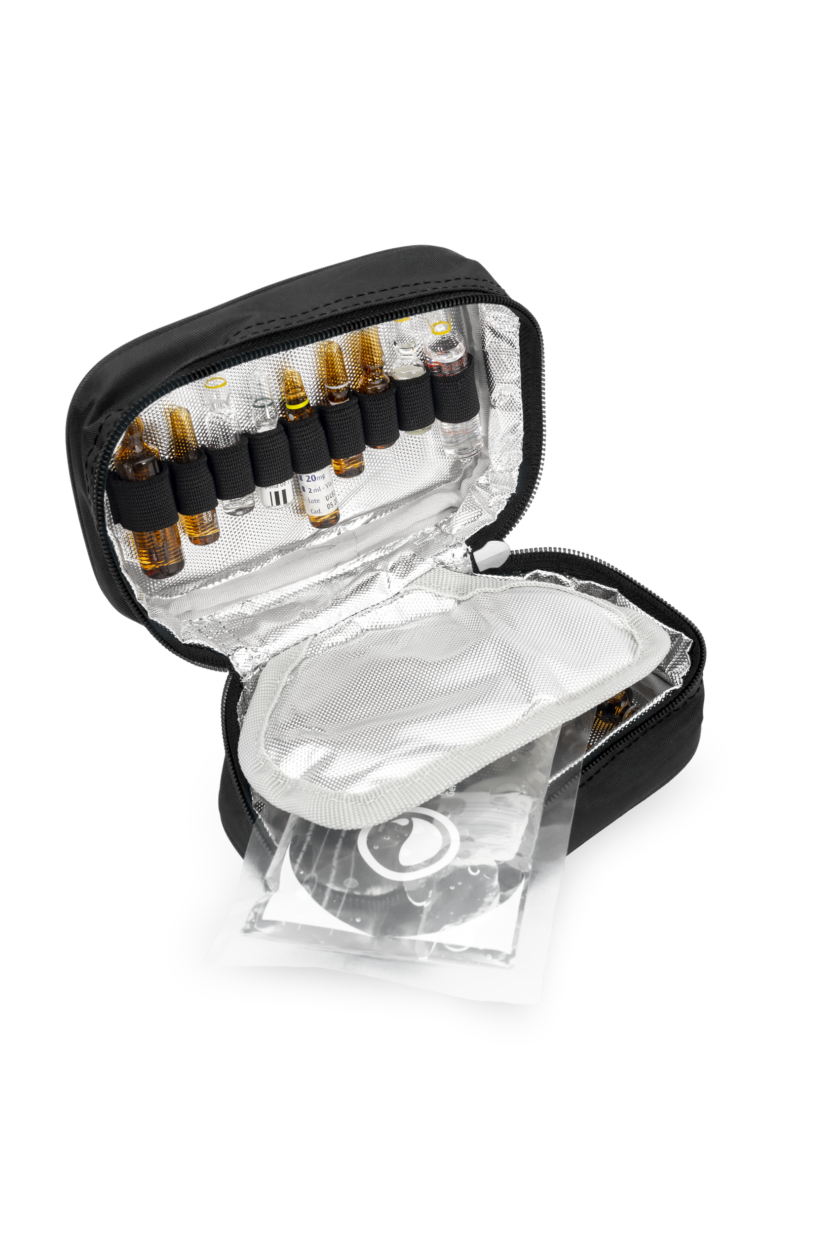 Enfermania ampullier isotherme pochette ampoules turquoise 38 places