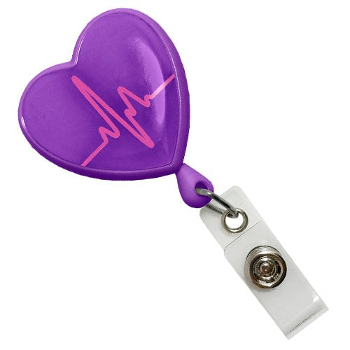 Enfermania Accesorios Cœur EKG porte-ciseaux rétractable rouge