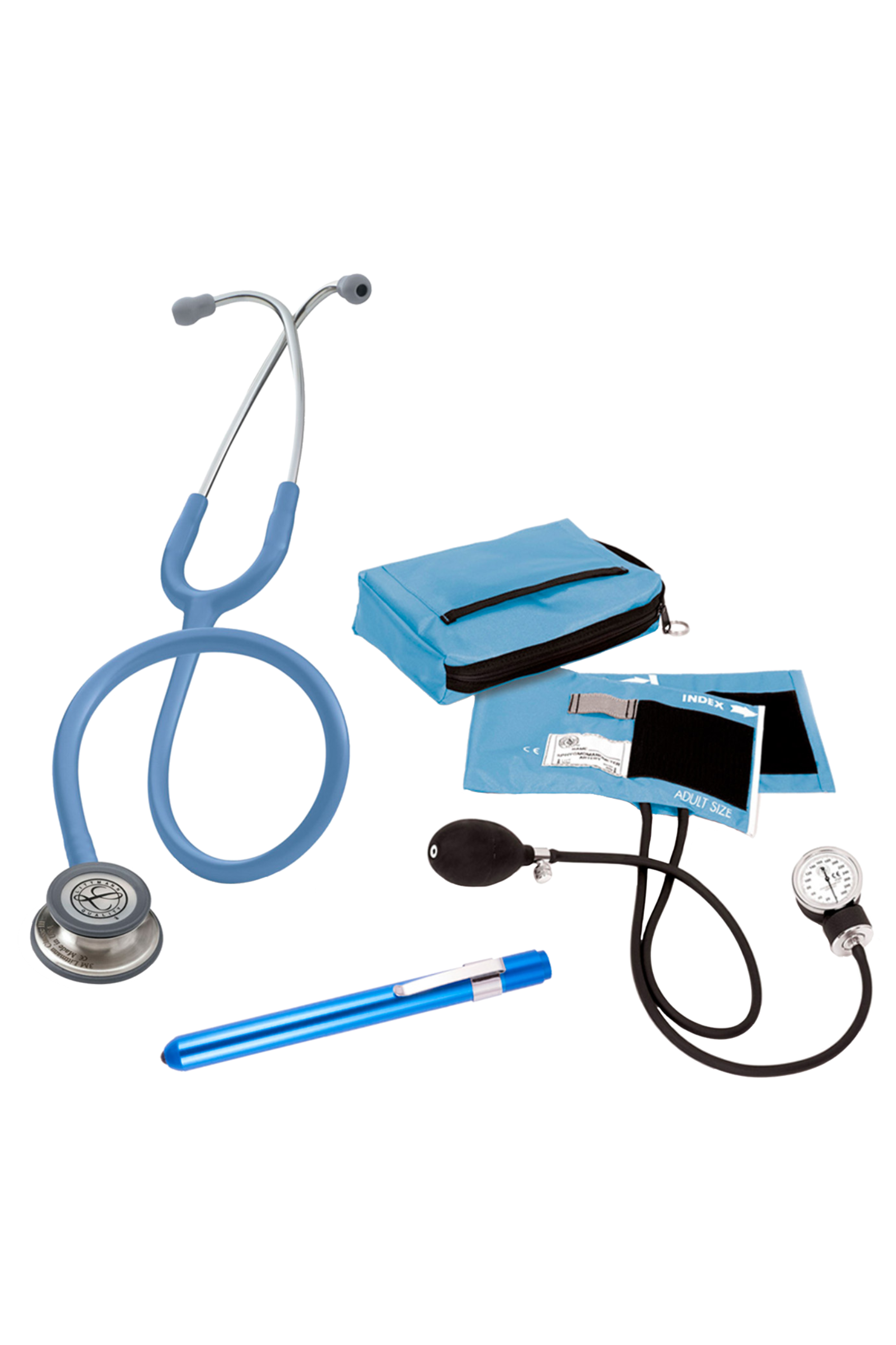 Enfermania kit étudiant Littmann Classic III bleu stéthoscope