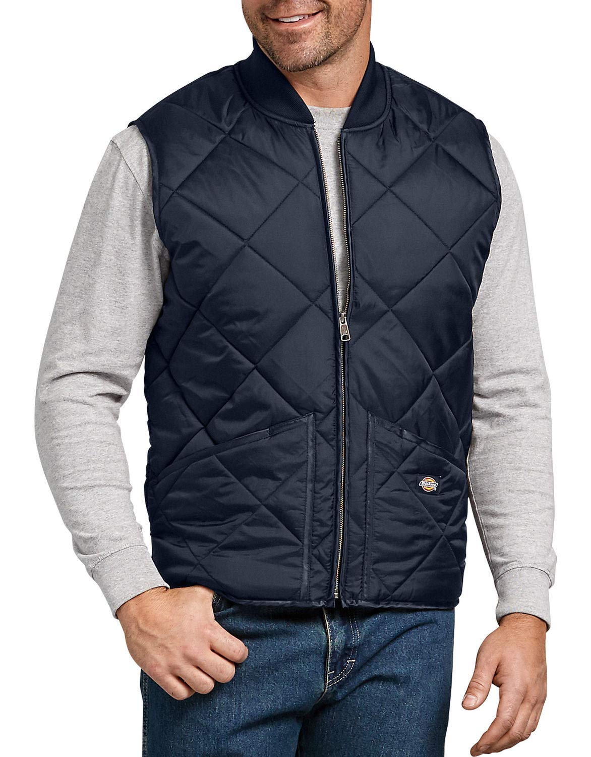 Dickies Diamond gilet matelassé homme noir M déperlant