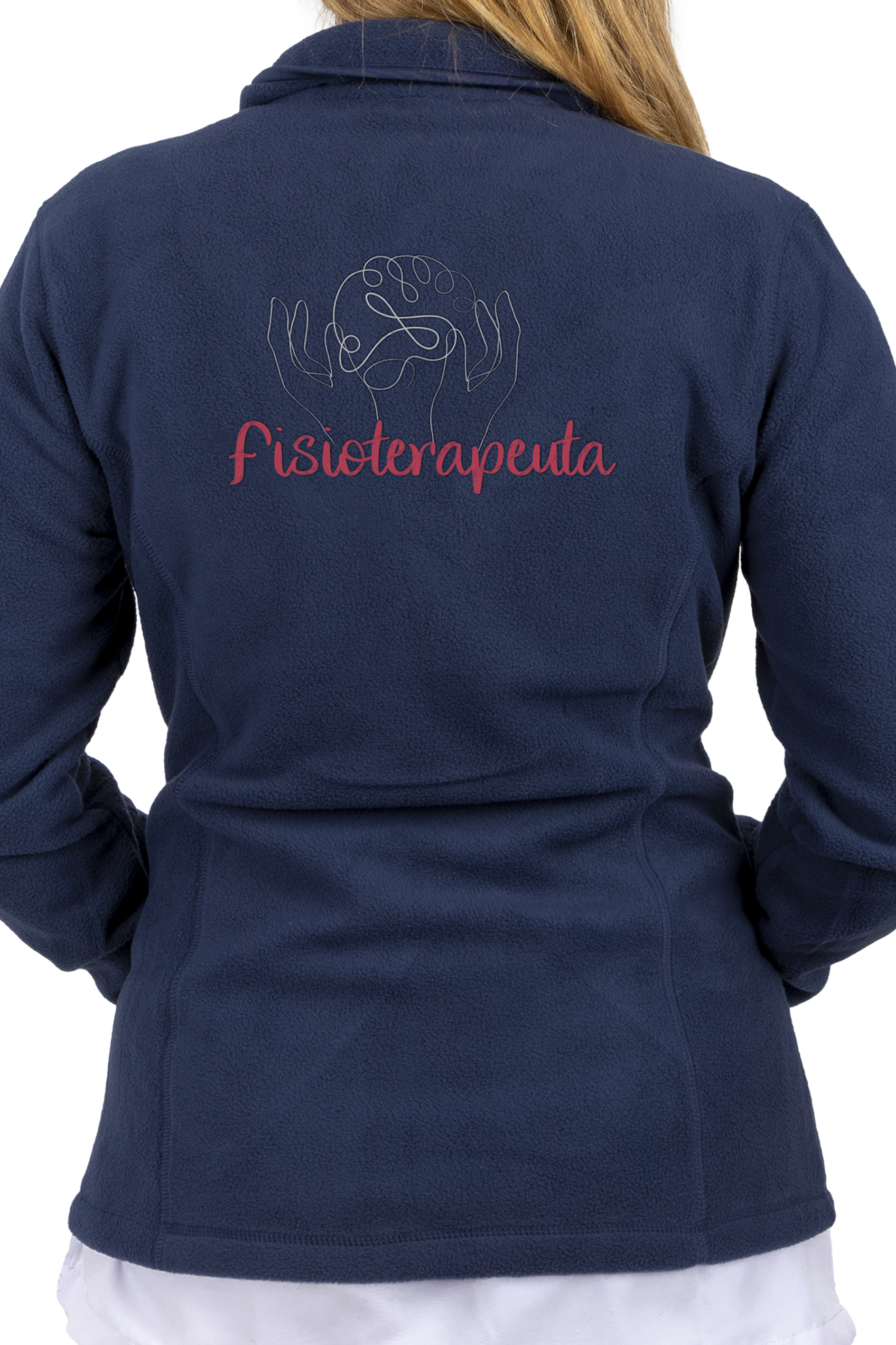 Enfermania Ropa veste polaire femme kiné personnalisée