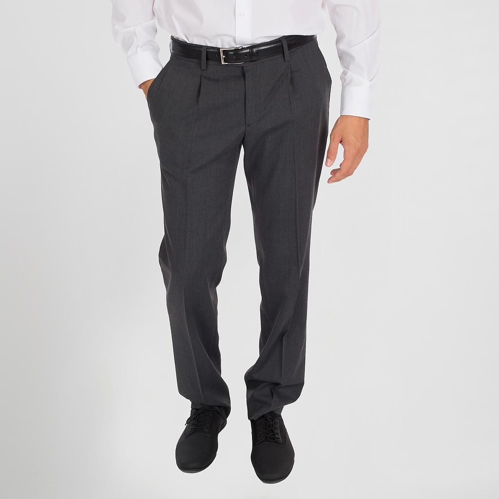 Gary's Pants pantalon homme pinces noir 48 comfort laine