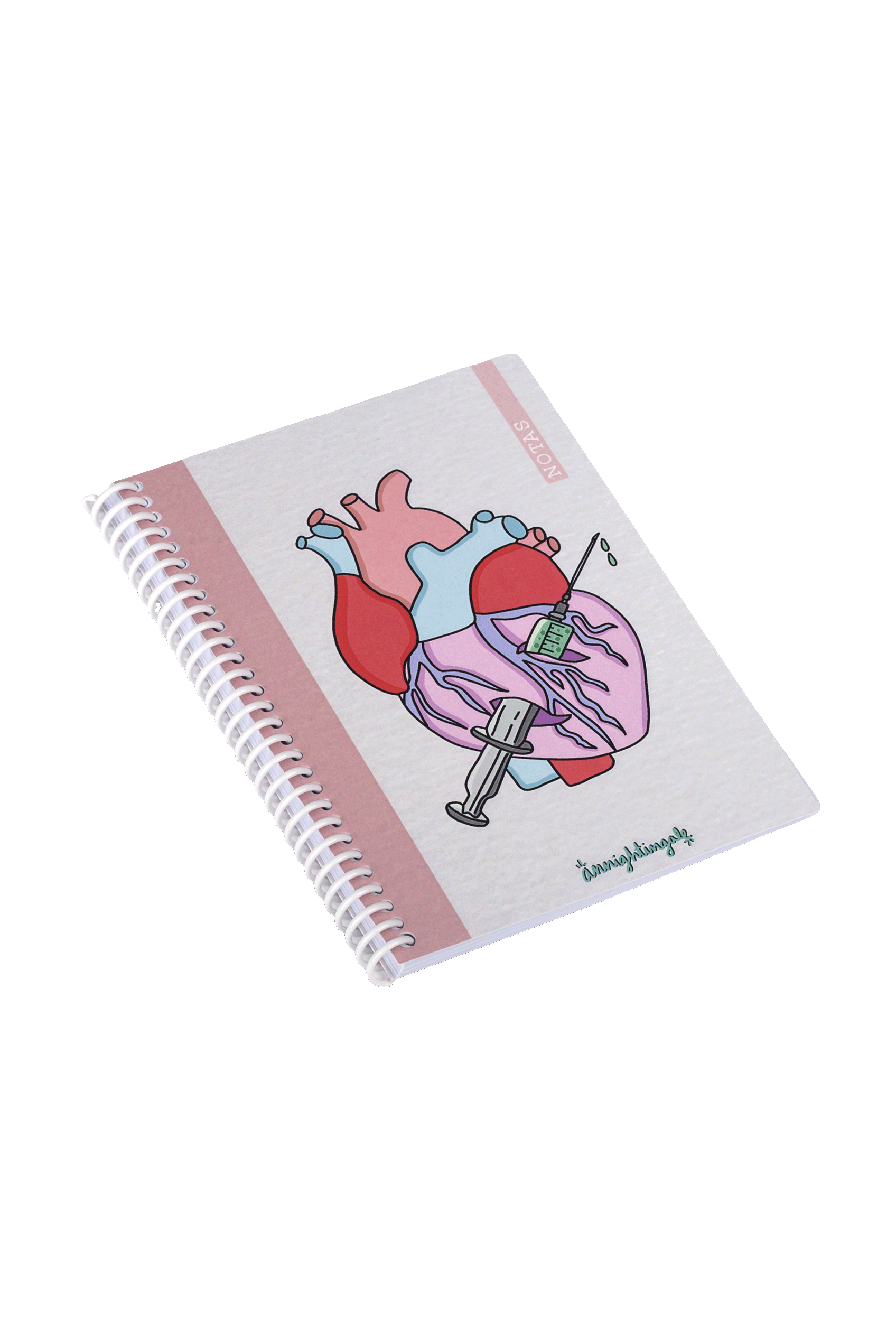 Enfermania Papeleria Rebelheart carnet A6 spirale 50 pages