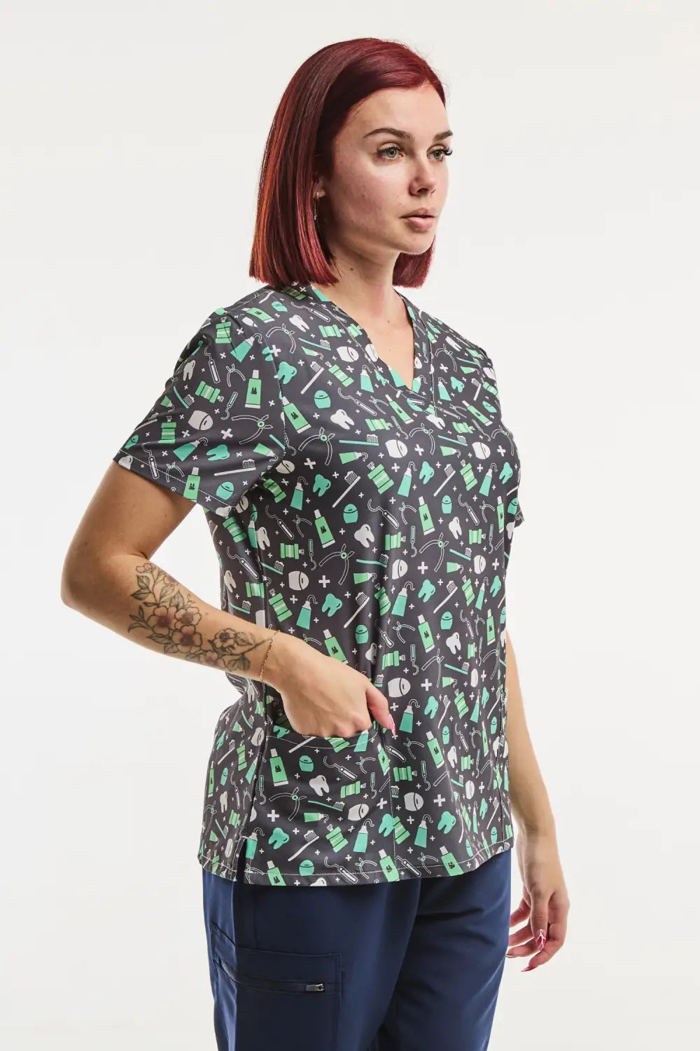 Aelin Paris Soin de Sourire tunique médicale femme stretch