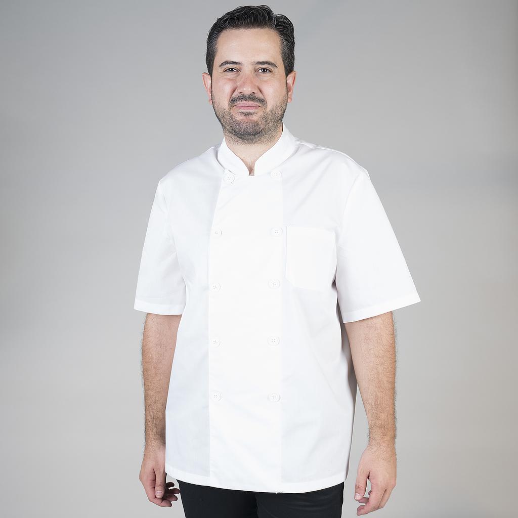 GARY'S Chef Jackets veste de cuisine blanche manches courtes