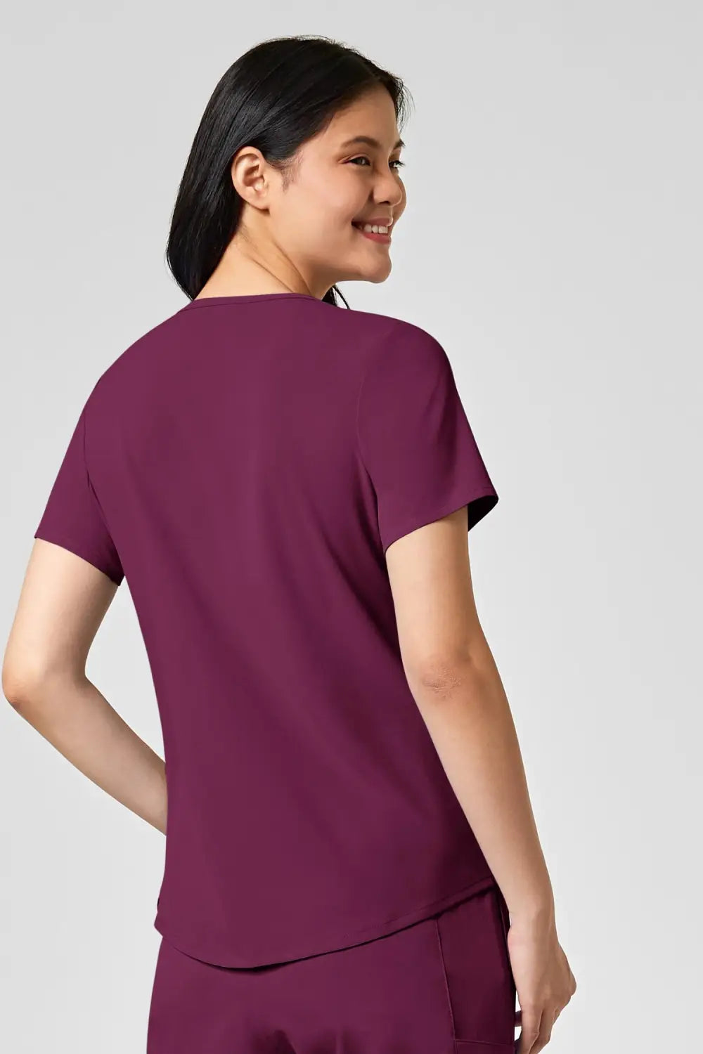 Aelin EMMA Renew Tunique médicale femme bordeaux 4 poches