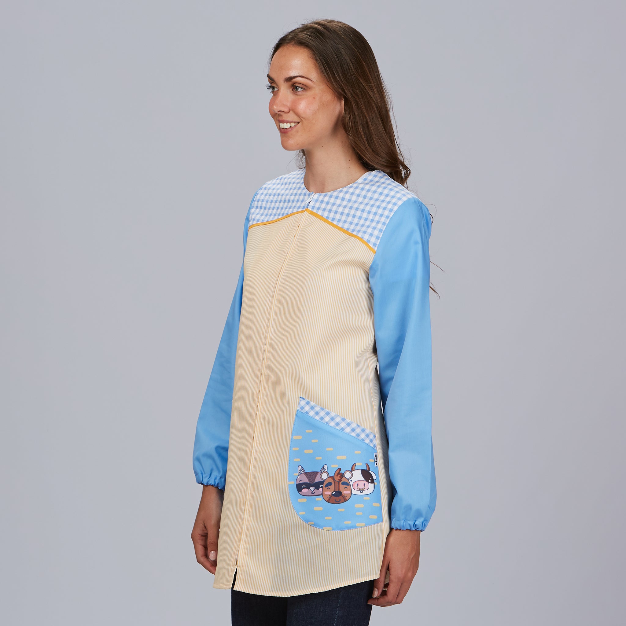 Gary's Robes blouse femme Fauna vichy jaune