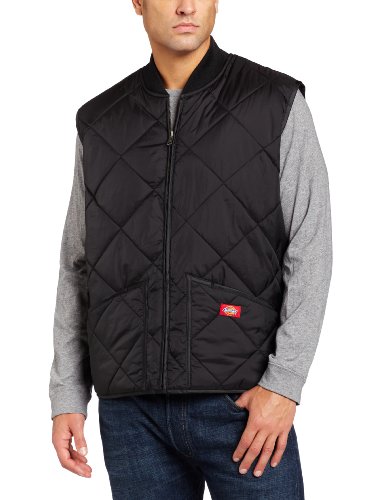 Dickies Diamond gilet matelassé homme noir M déperlant