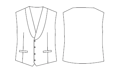 Gary's Gilet serveur noir unisexe hôtellerie