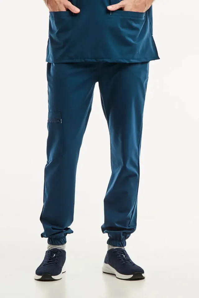 Aelin Slimfit NEW pantalon médical homme bleu turquoise