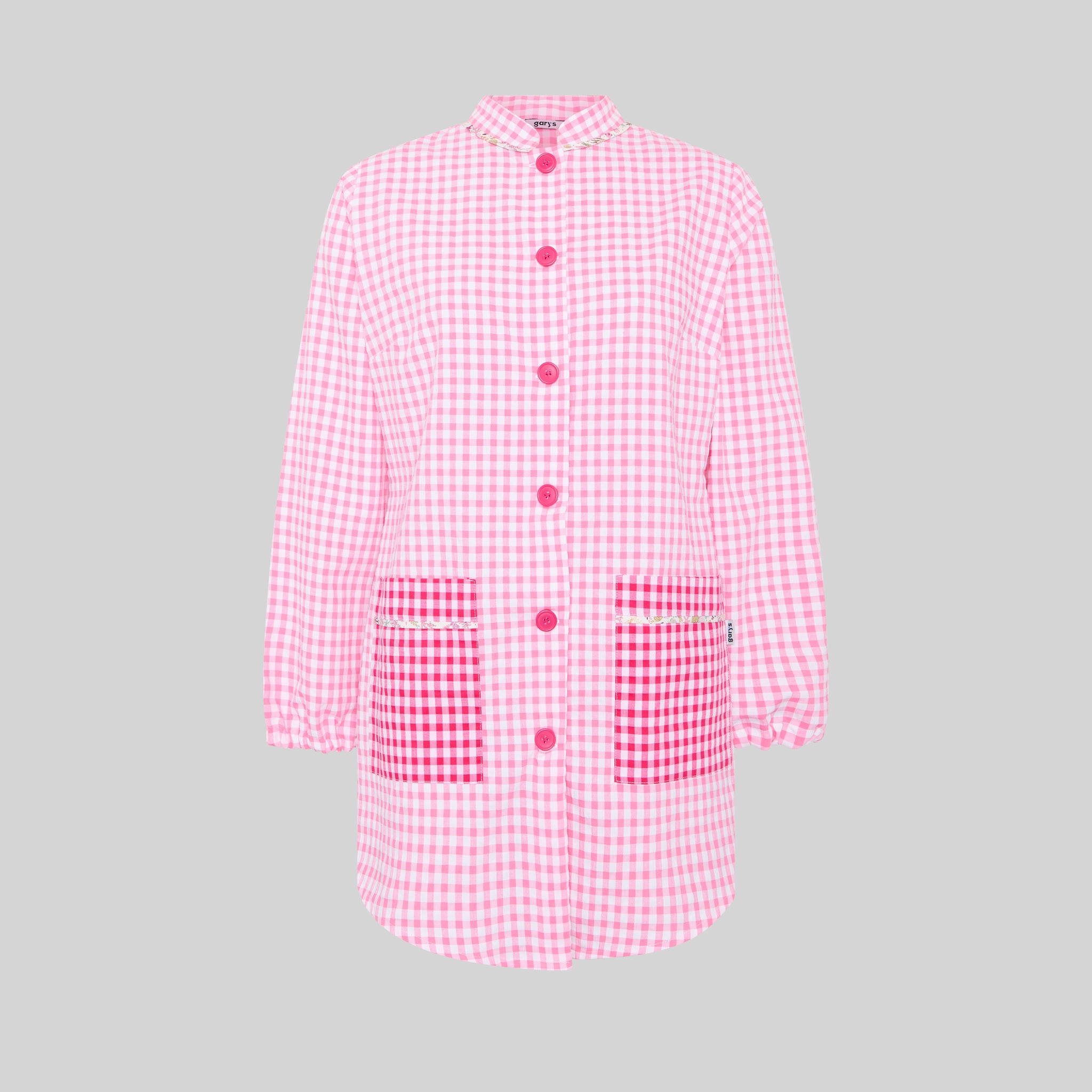 GARY'S Aquarium Blouse École Femme Vichy Vert d'Eau - 80 cm
