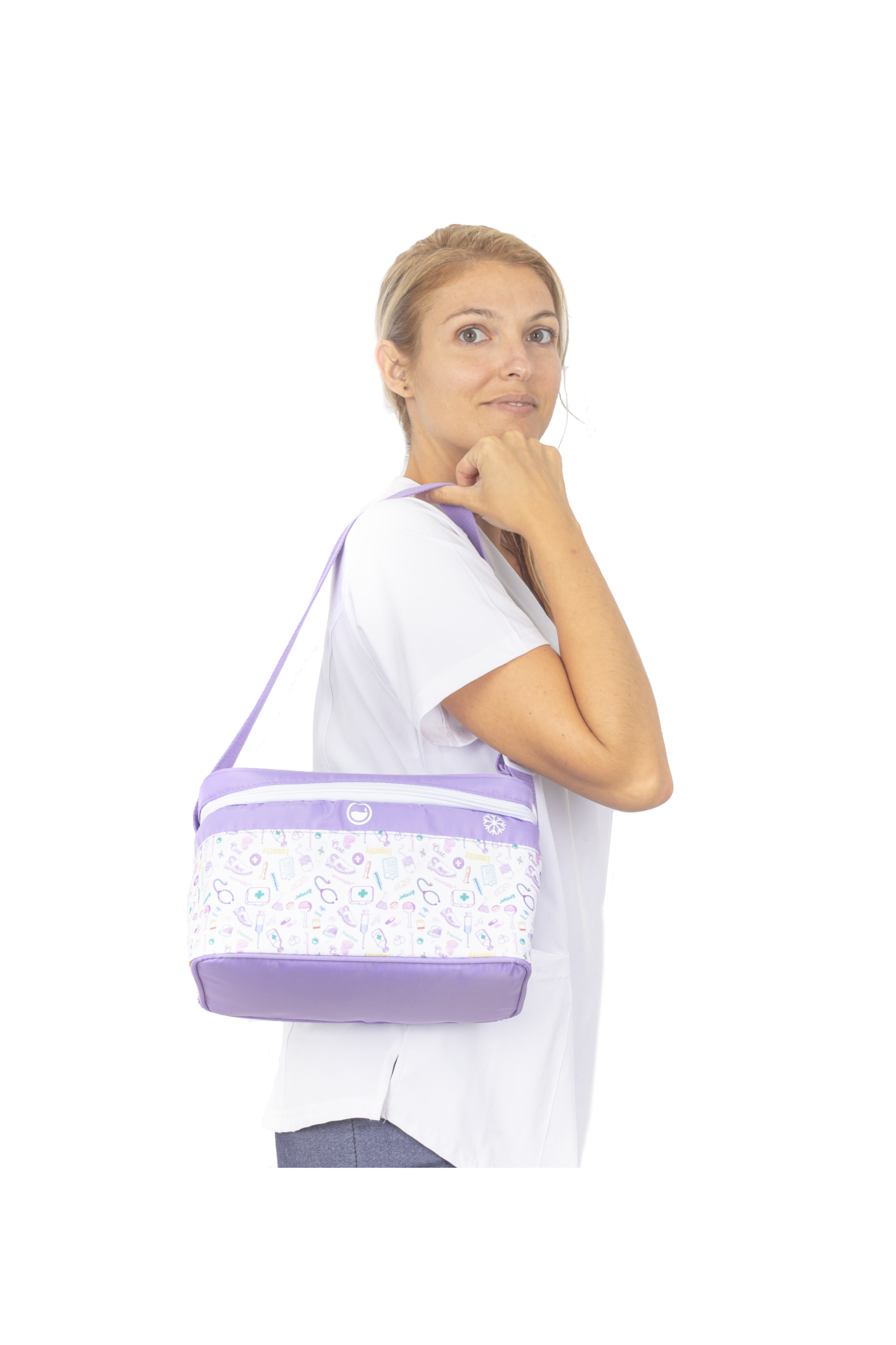 Enfermania Care Collection sac isotherme 7 L blanc lavande