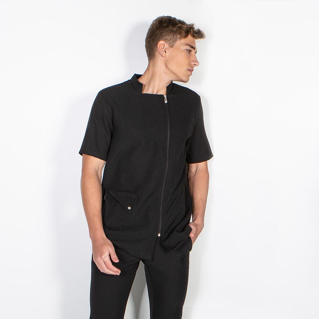 GARY'S veste homme manches courtes coiffure noir XL