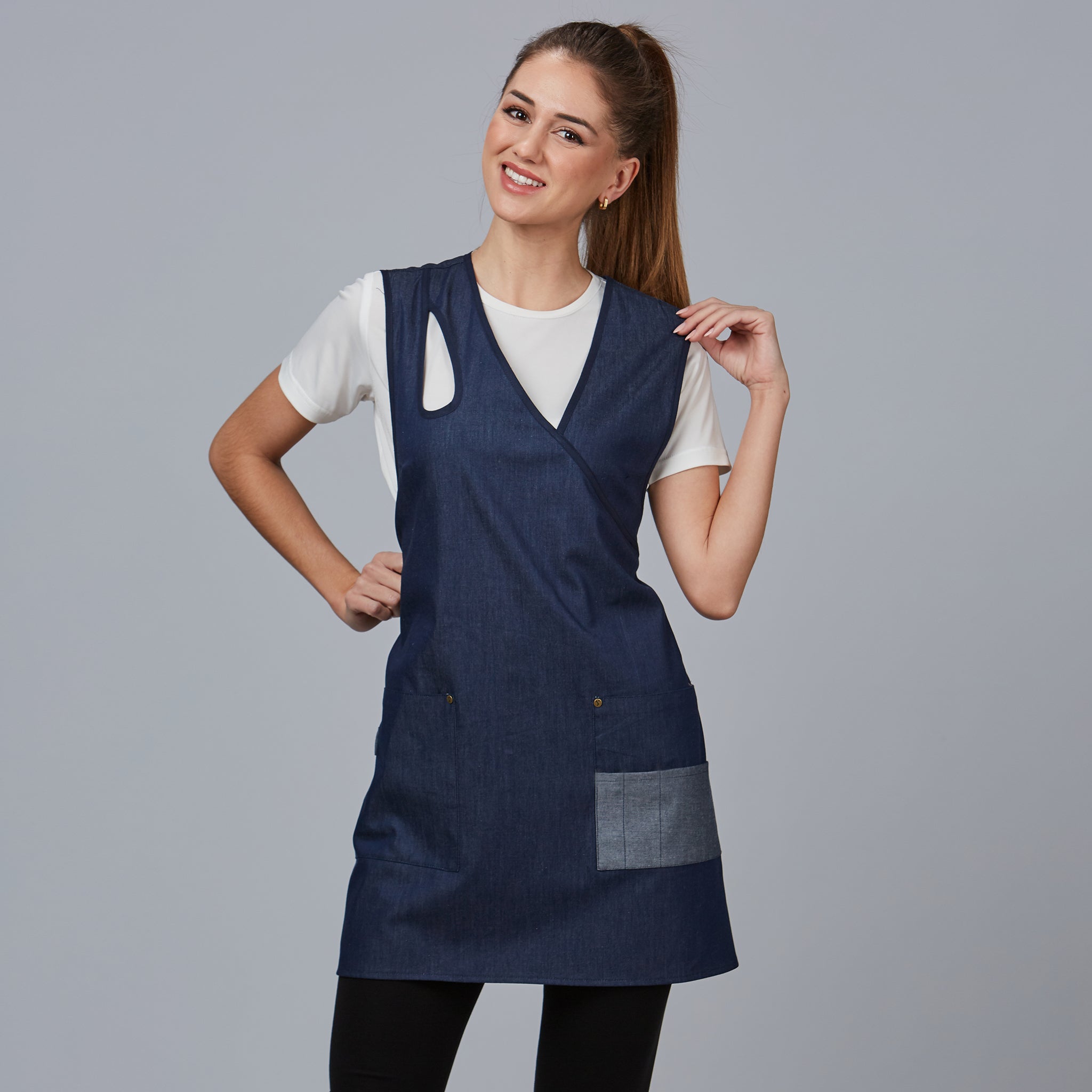 Gary's Chasubles Tablier Narciso Saphir TU Denim 5 Poches