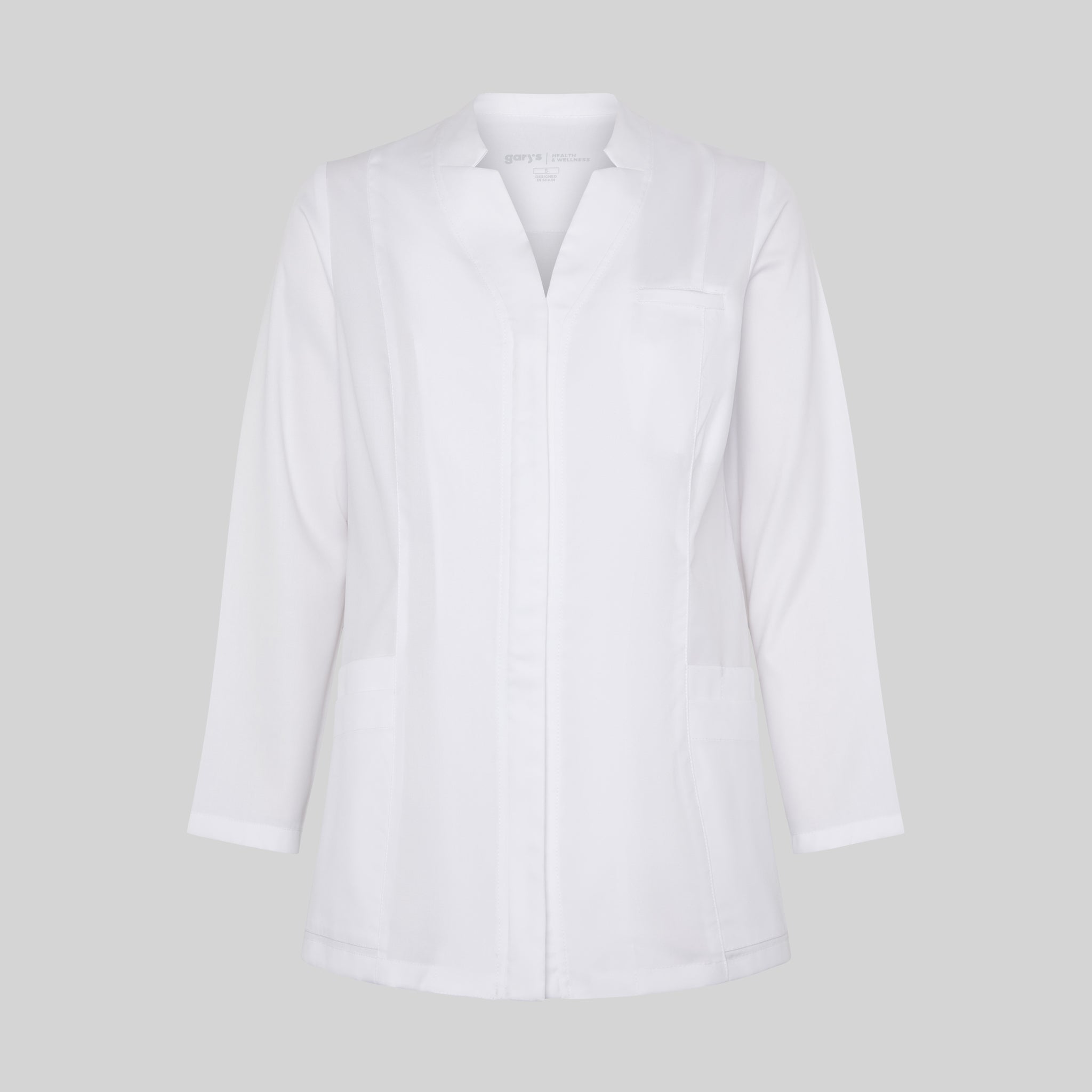 GARY'S Marilia robe médicale femme blanche zip