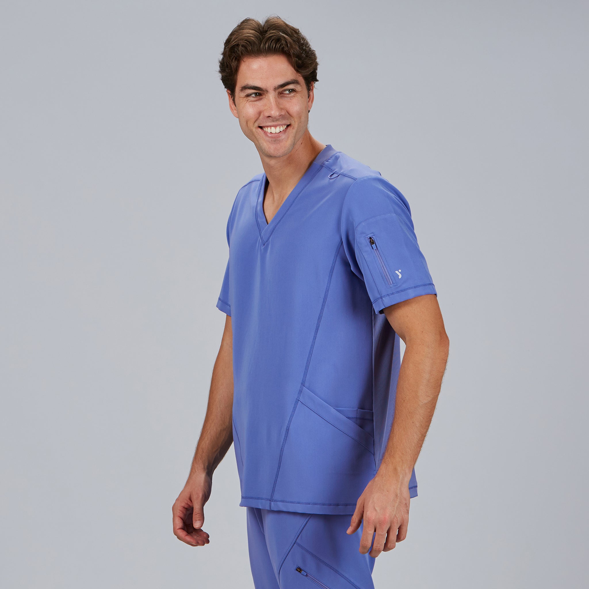 GARY'S Ruben Blouse Médicale Noire Homme - Col V Manches Courtes