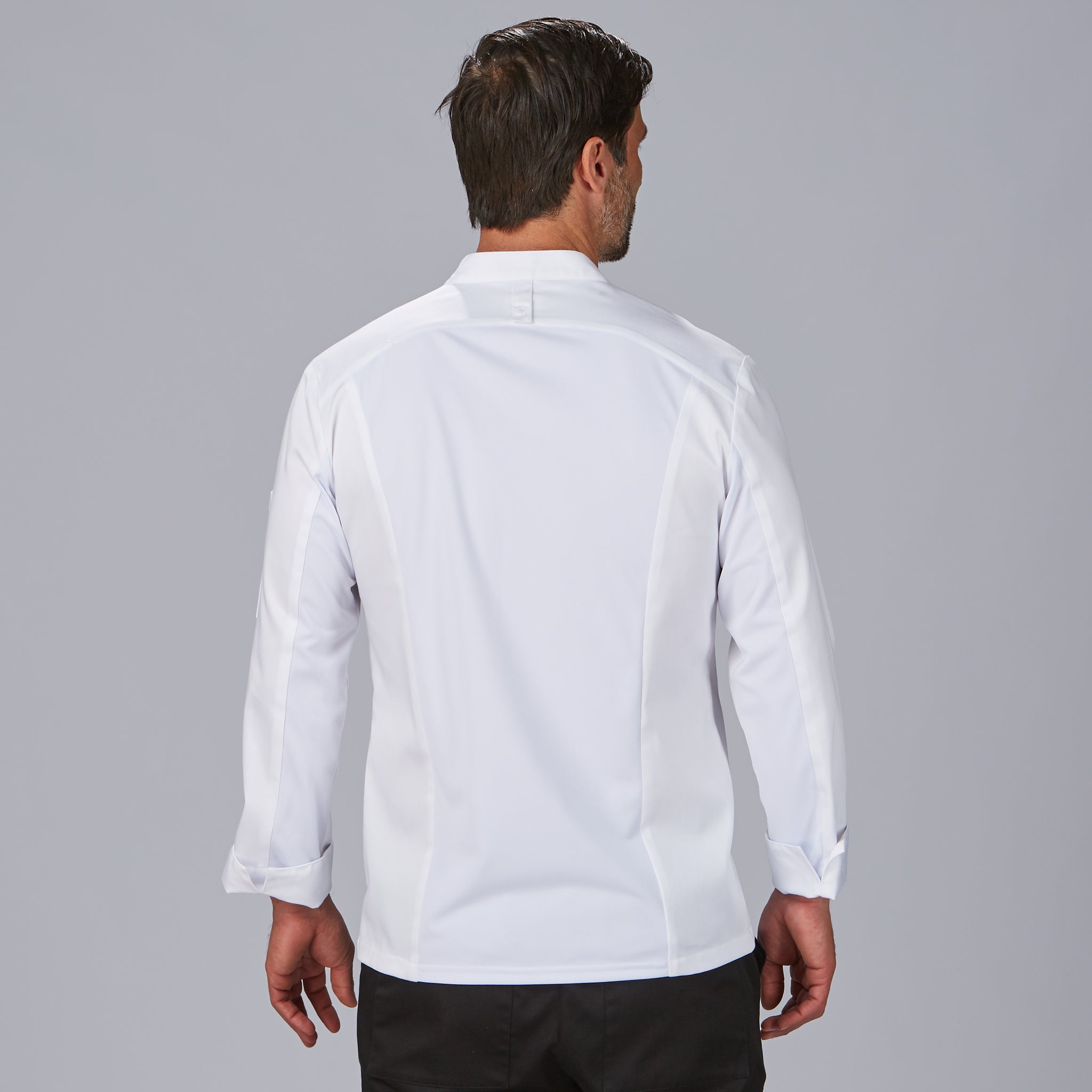 GARY'S Chef Jackets Vico veste cuisine noire satin coton