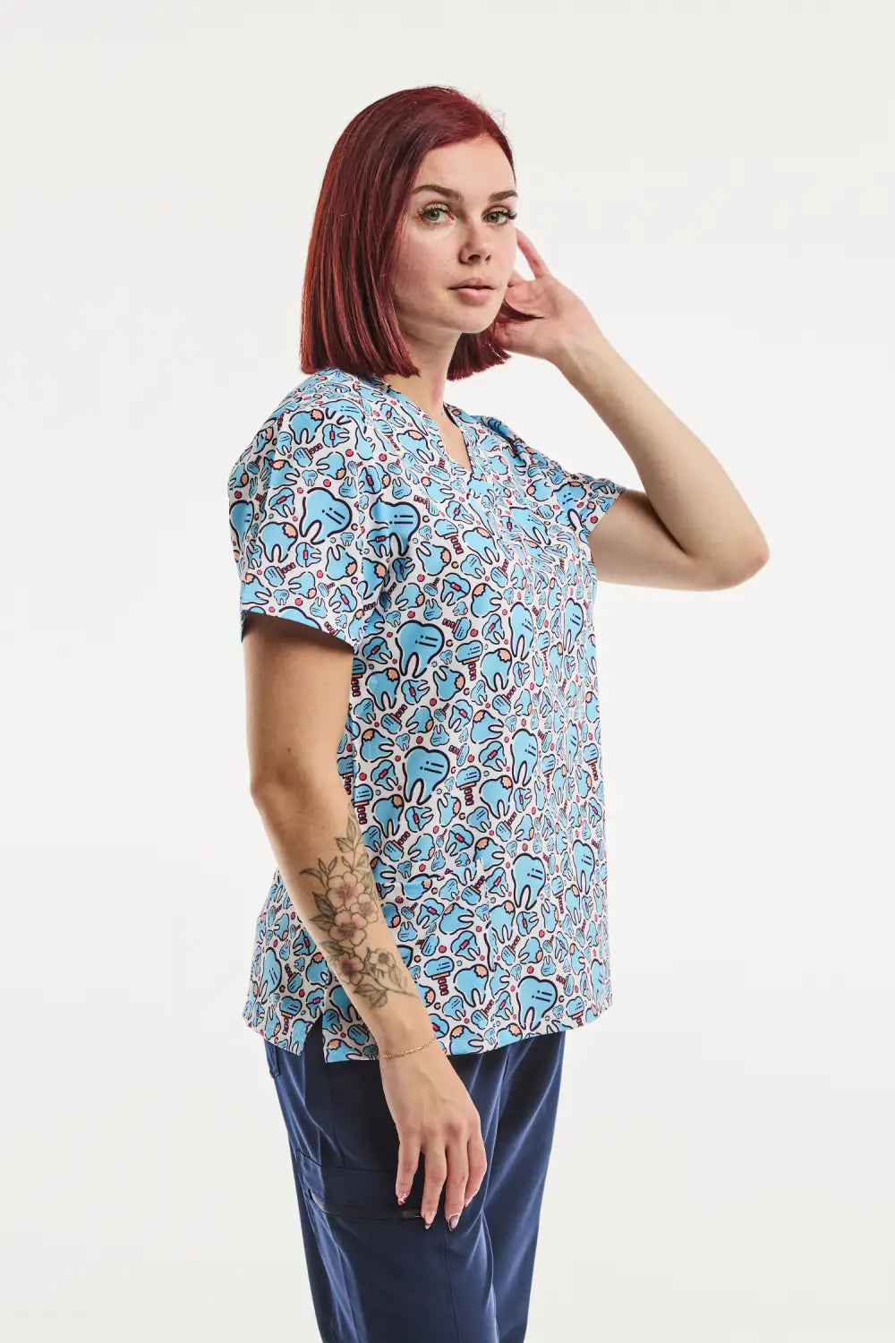 Aelin Paris Happy Teeth tunique médicale femme stretch
