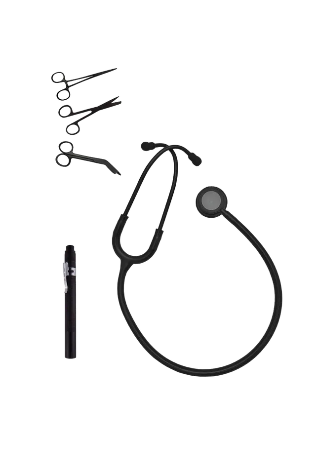 Enfermania Instrumental Duovitec kit infirmier noir mat stétho