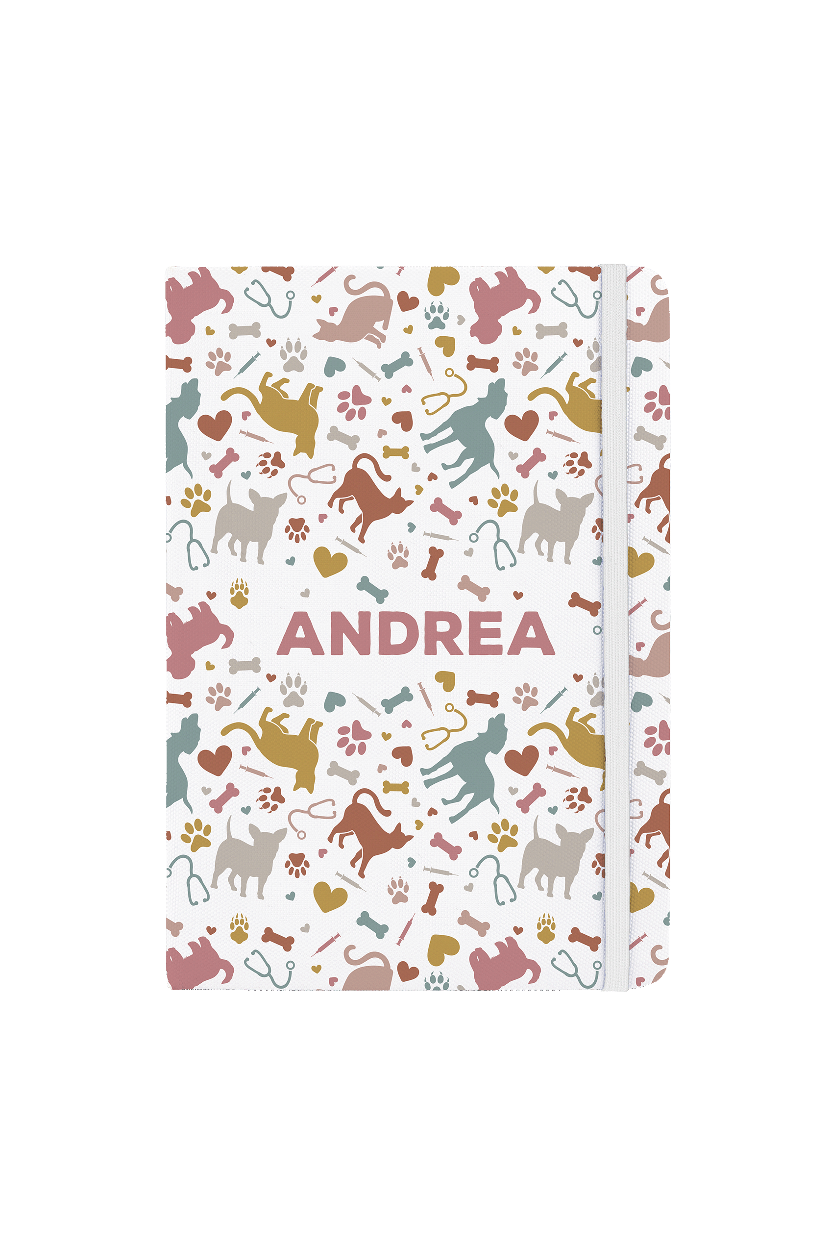 Enfermania Vets Collection carnet A5 élastique blanc ligné