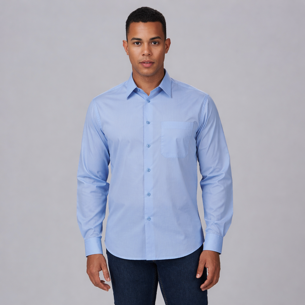 GARY'S chemise homme manches longues 1 poche noir