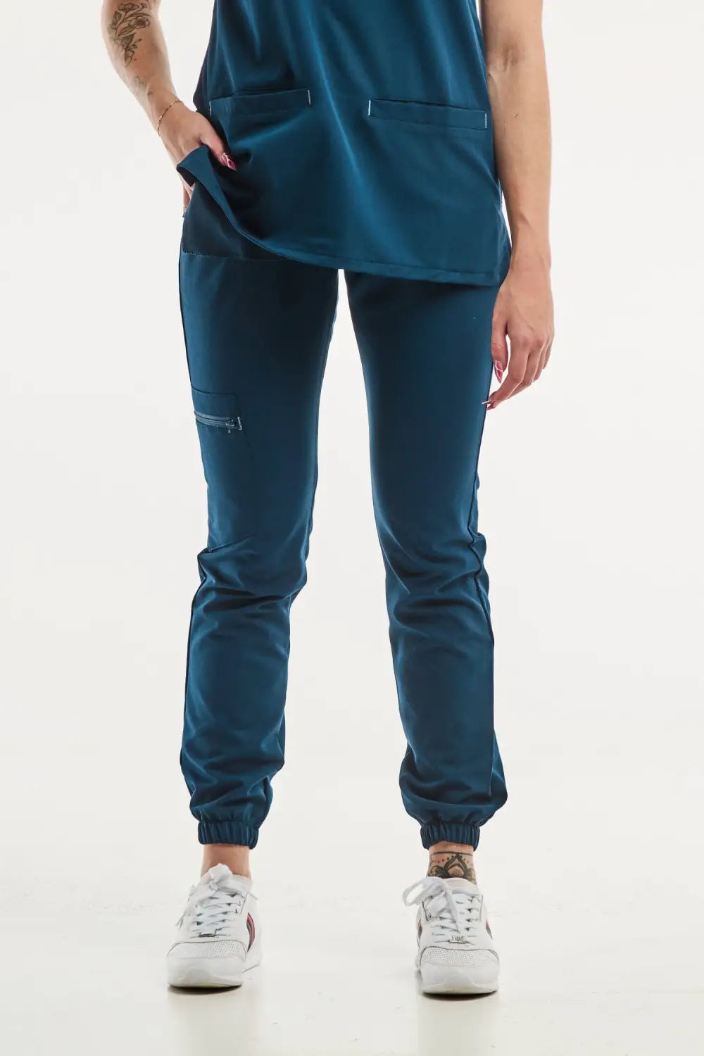 Aelin Slimfit NEW pantalon médical bleu turquoise stretch