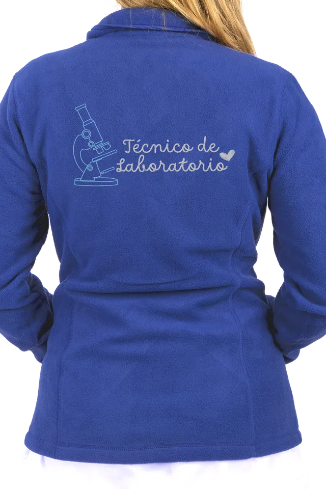 Enfermania Ropa Polaire Médicale Femme Bleu Klein Technicienne Labo