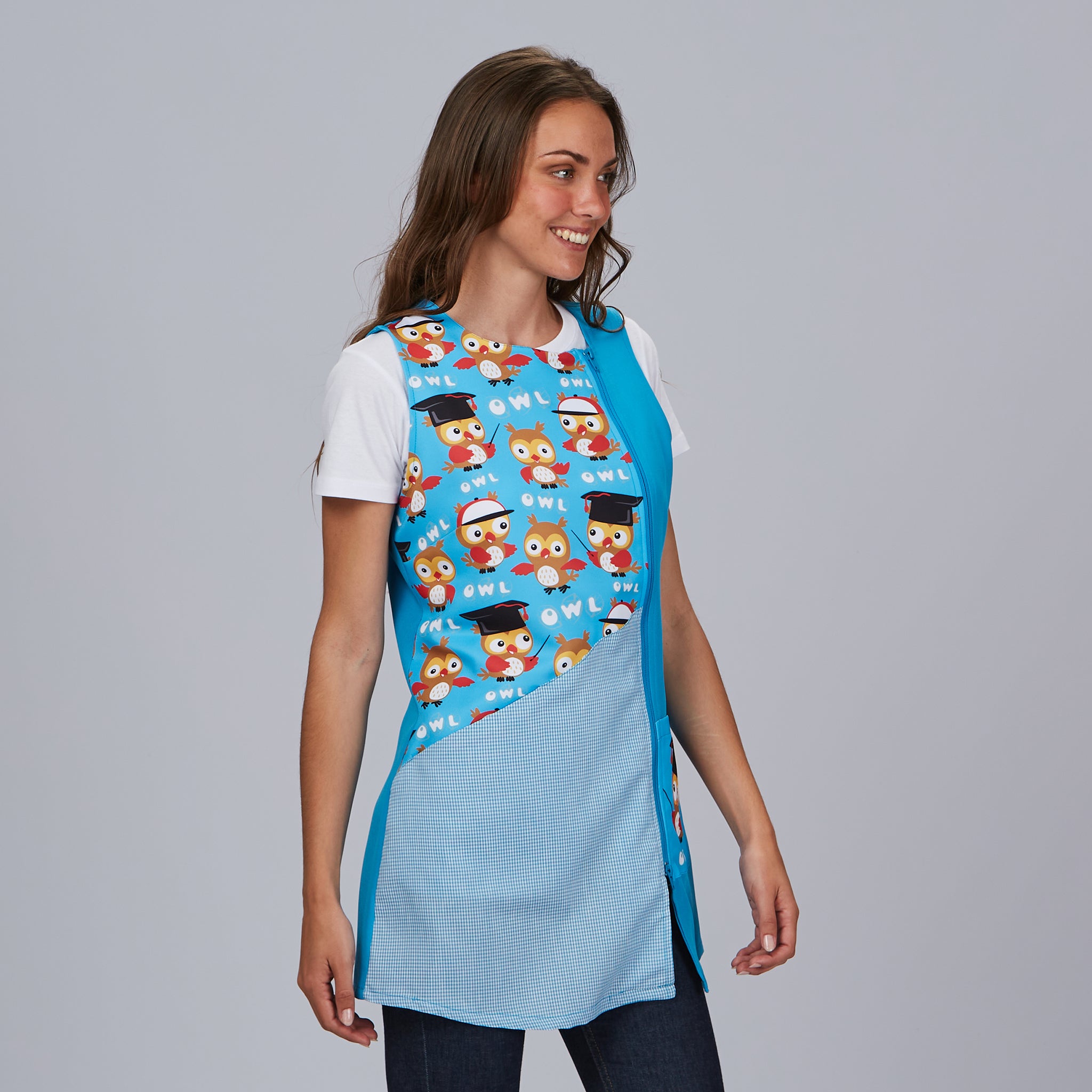 Gary's Buho blouse femme turquoise sans manches polyester