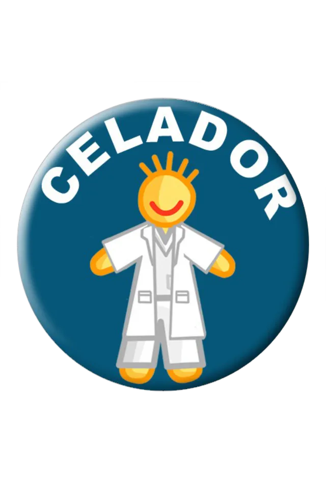 Enfermania Regalos Chapa Celador badge celador 38 mm