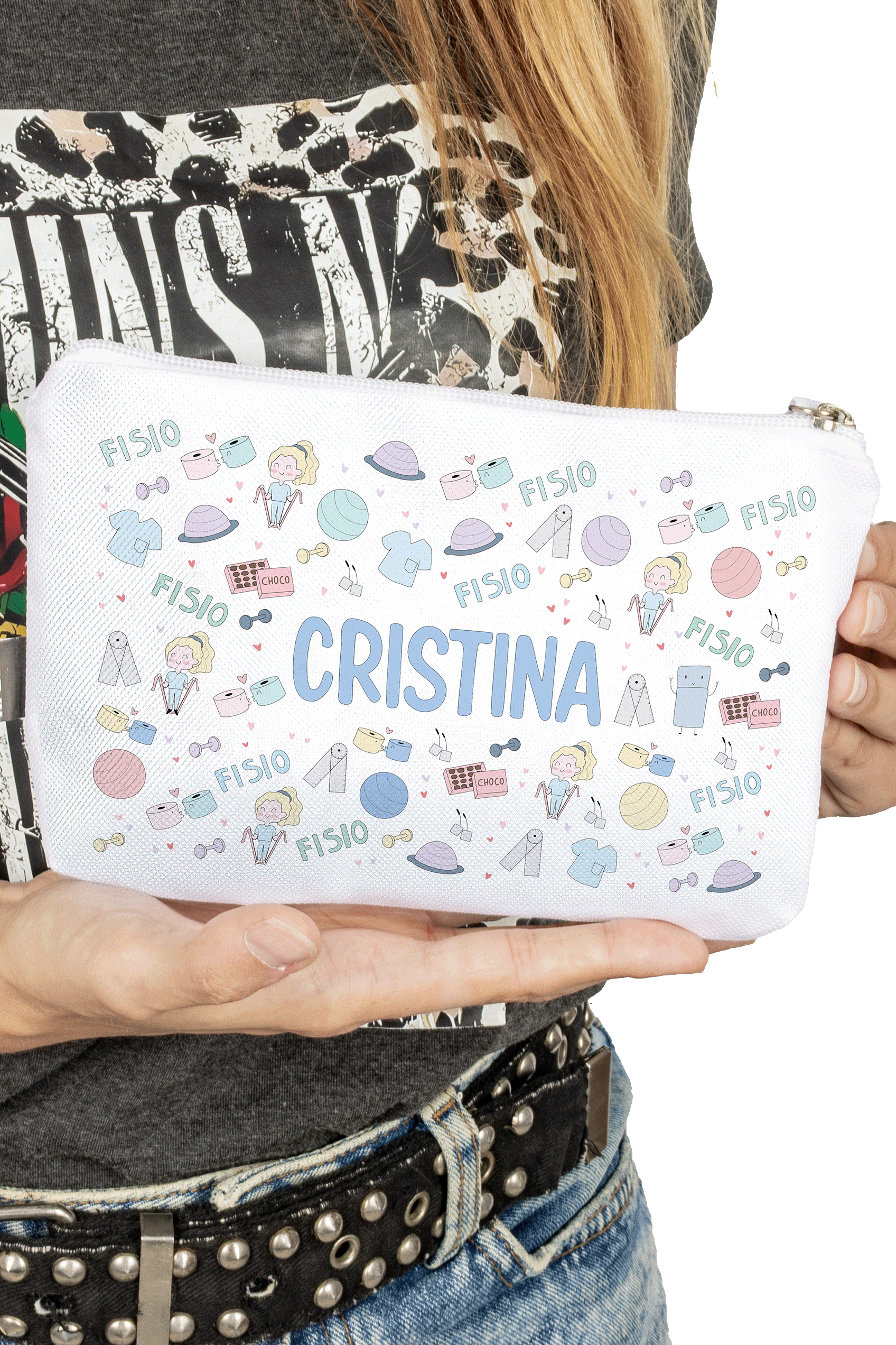 Enfermania Fisio Pastel trousse personnalisable polyester recyclé