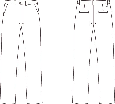 GARY'S Chino Pantalon femme gris stretch slim