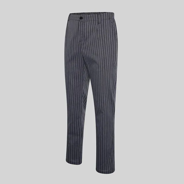GARY'S 211 pantalon cuisine vichy rayé unisexe