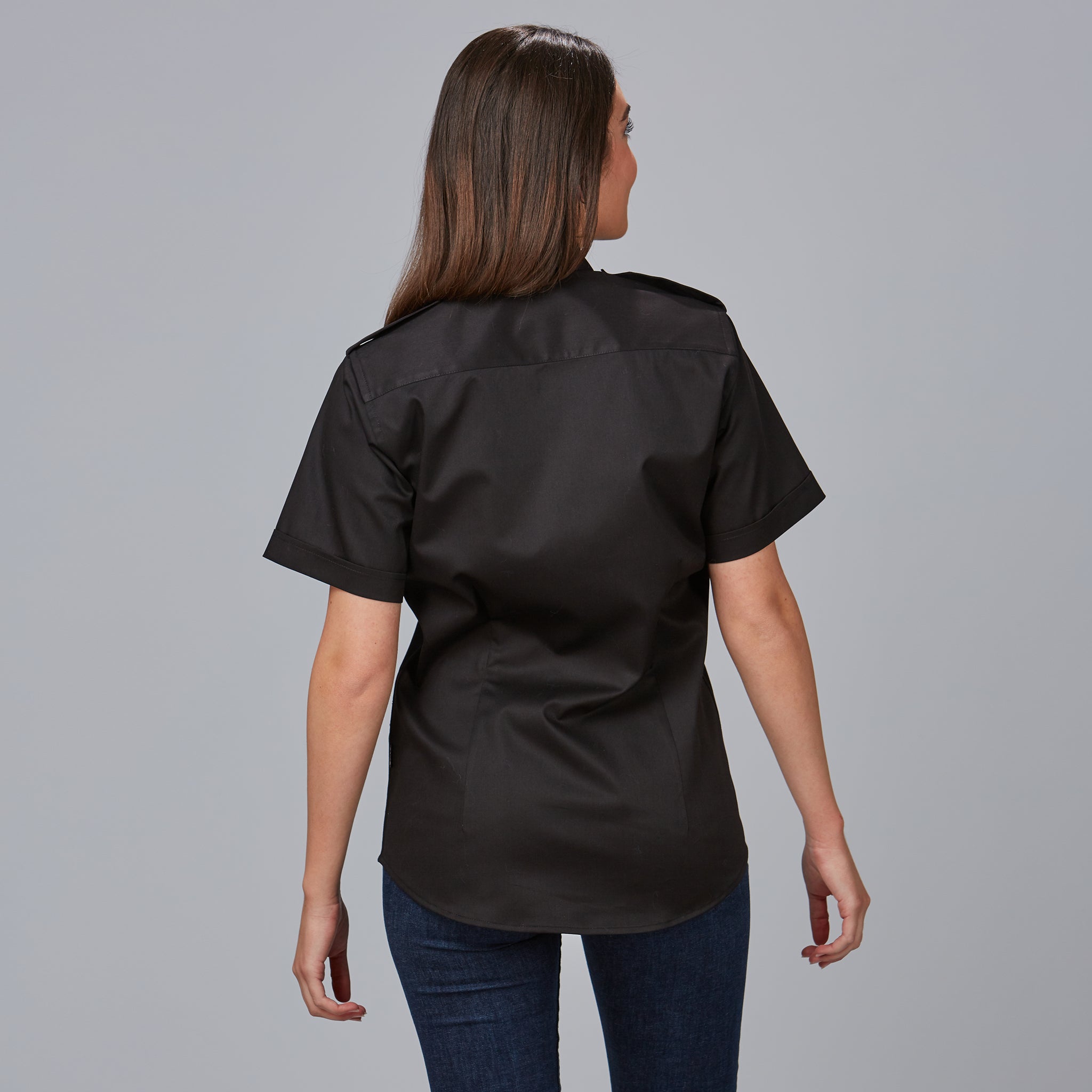 Gary's Aciron Chemise Unisexe Noir Chemise Travail 4 Poches
