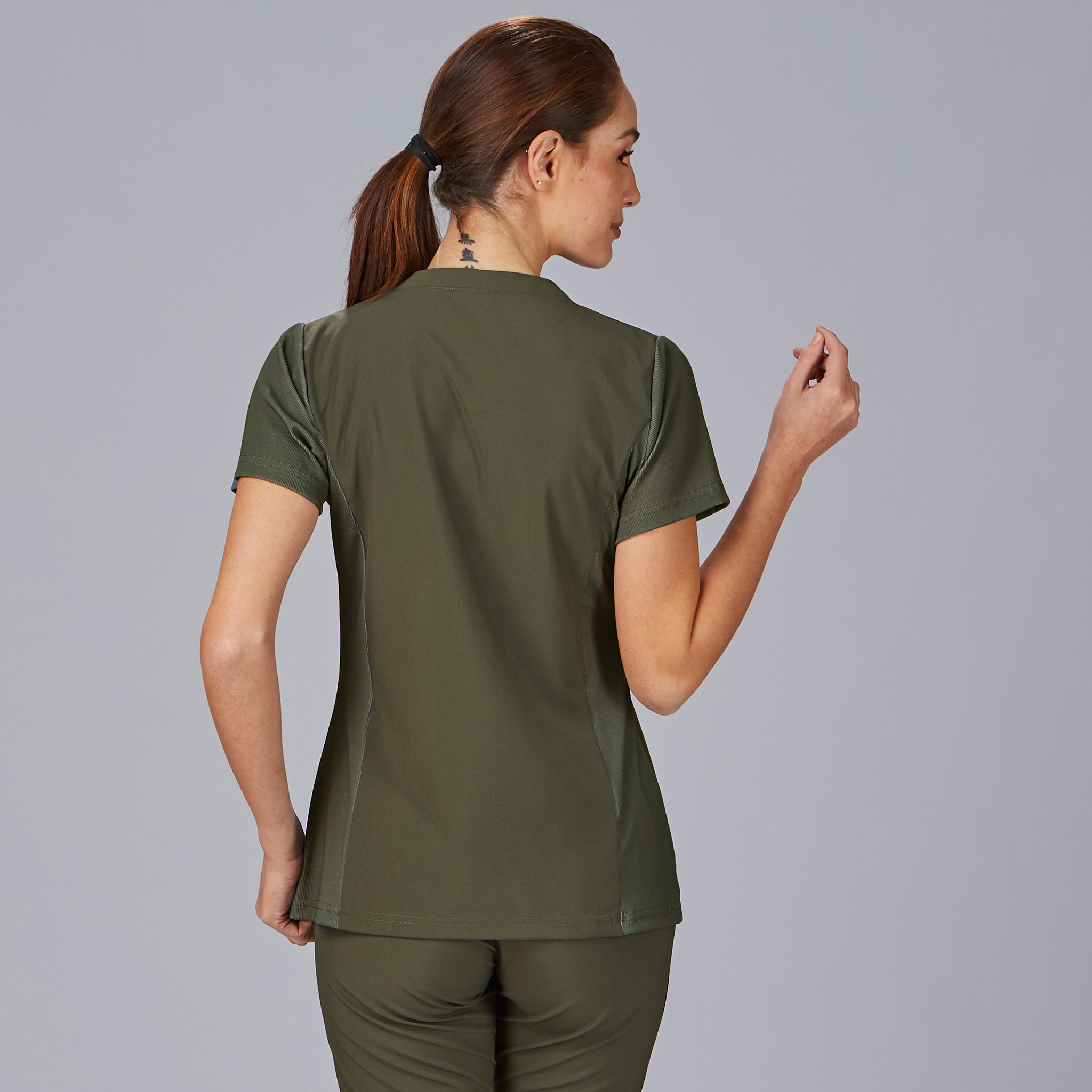 Gary's Rosell blouse médicale femme noire microfibre