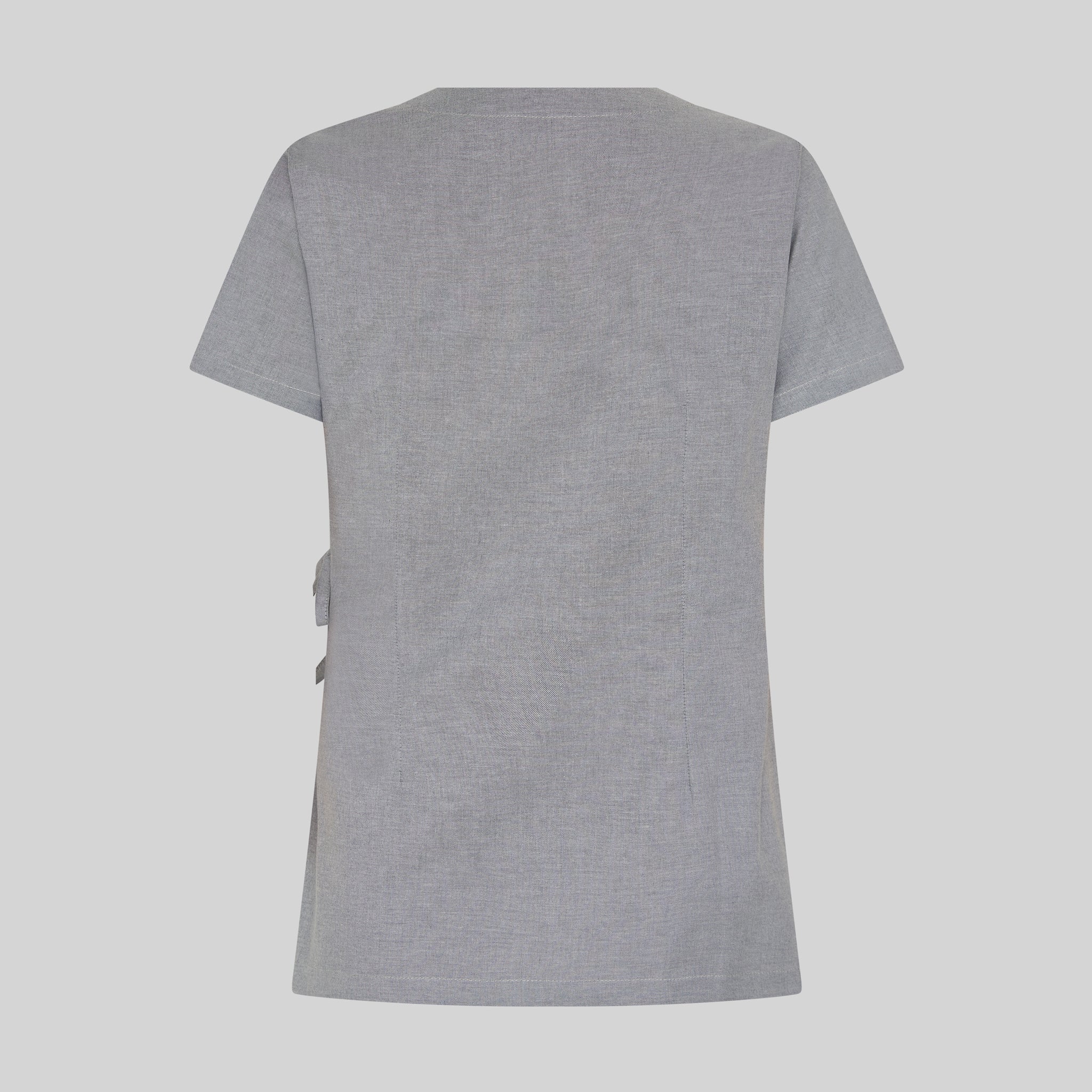 GARY'S Camila blouse médicale femme gris perle col V oxford