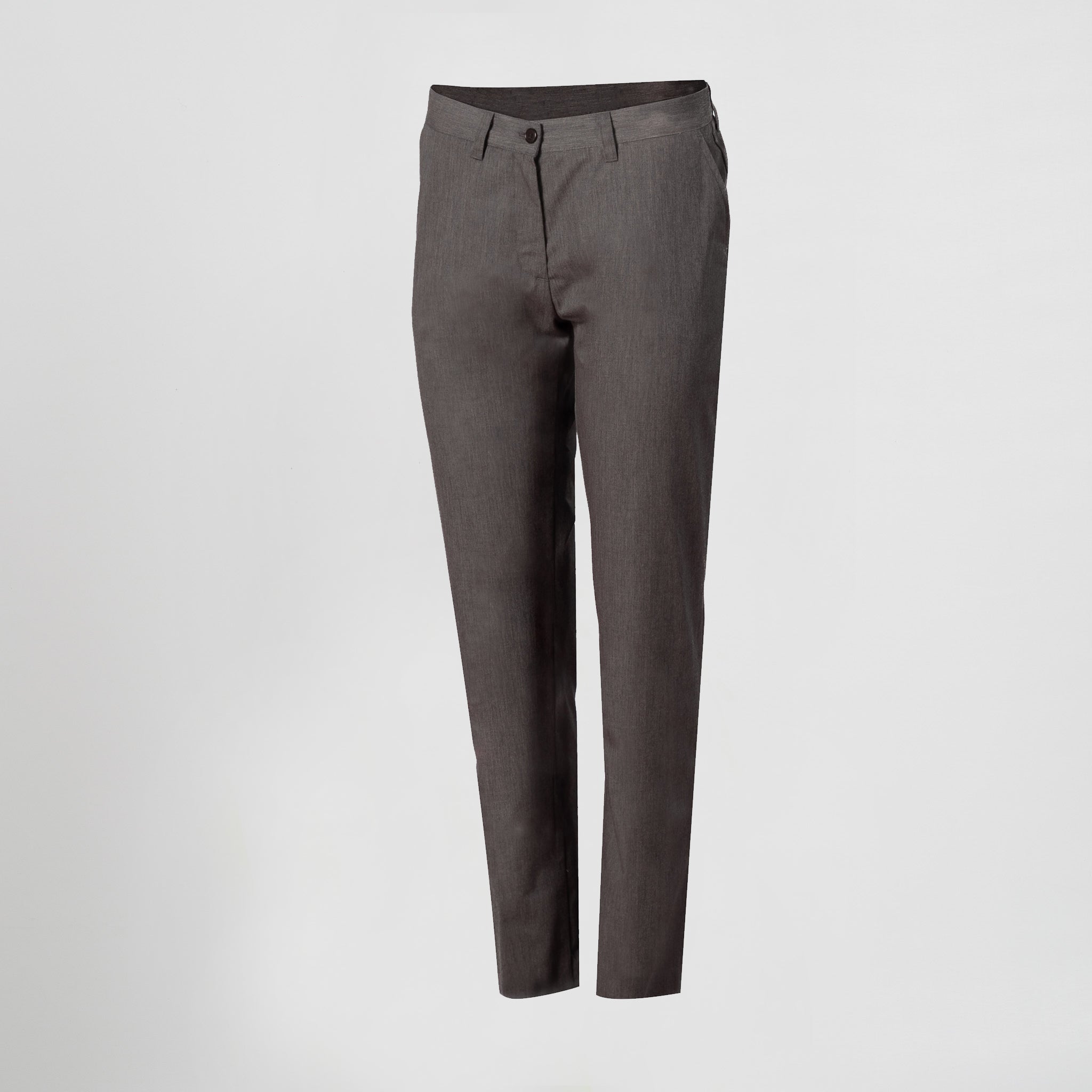 GARY'S Chino Pantalon femme gris stretch slim