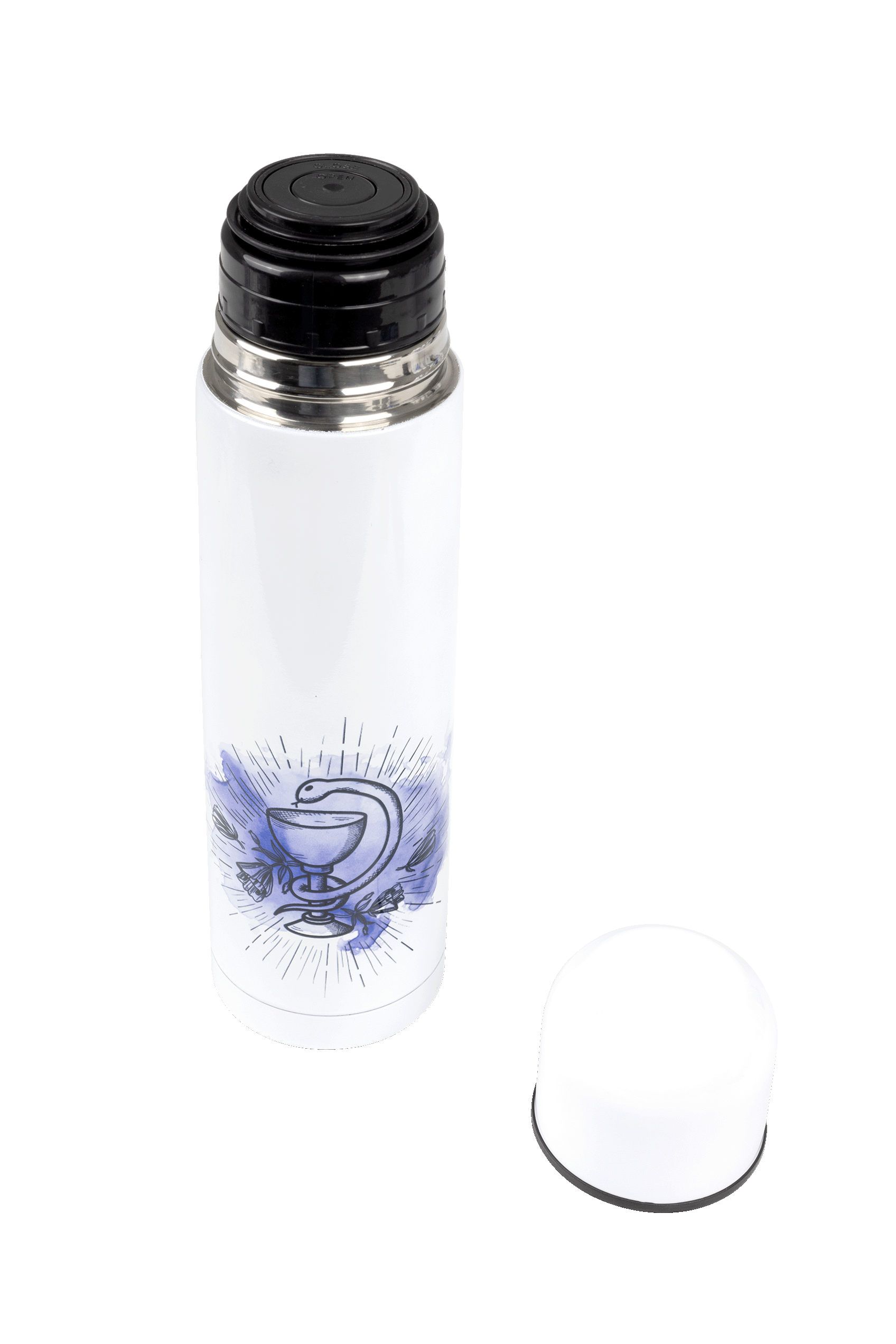 Enfermania Regalos thermos pharmacie caducée 500 ml inox