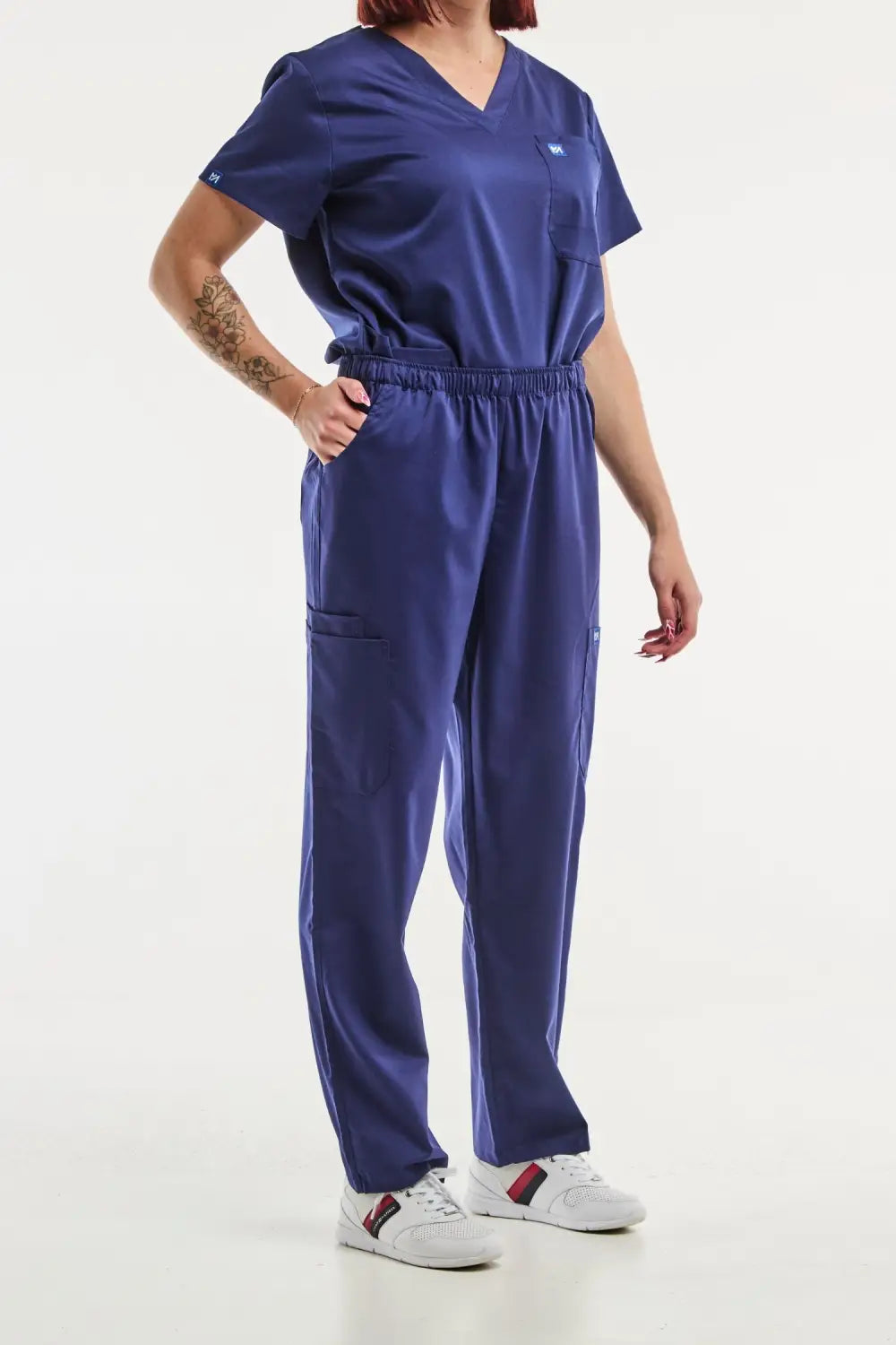 Aelin EMMA Pantalon médical Bleu Marine Femme stretch