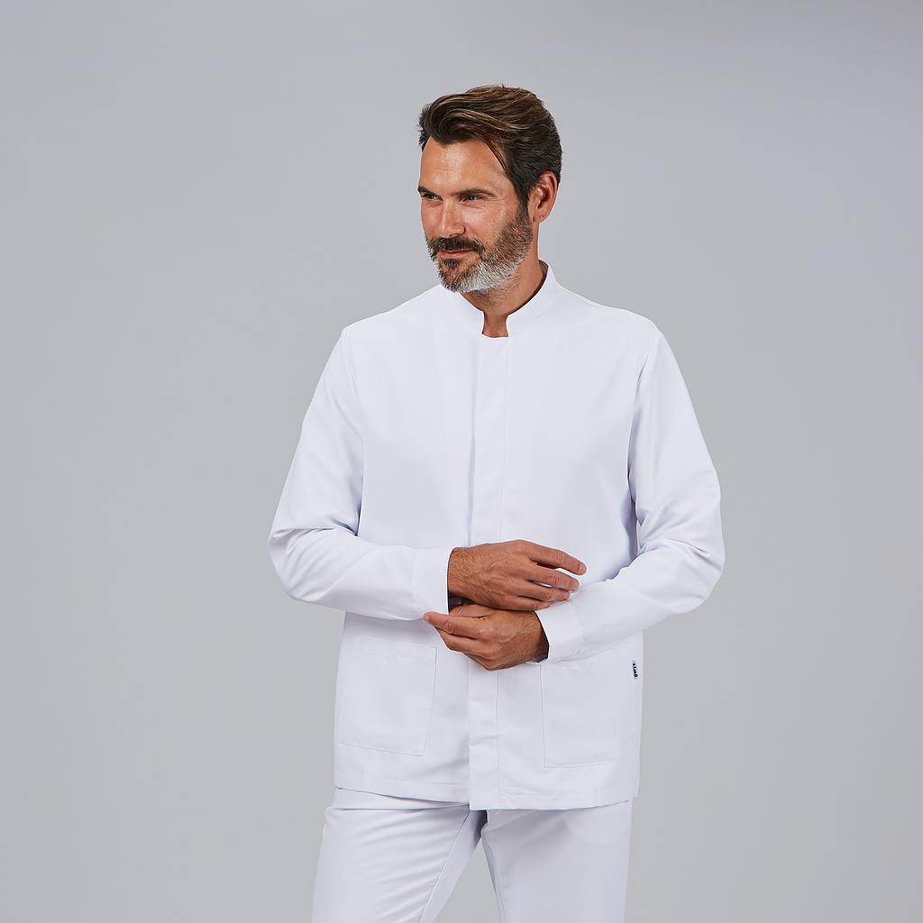GARY'S Aarón blouse médicale homme blanc microfibre