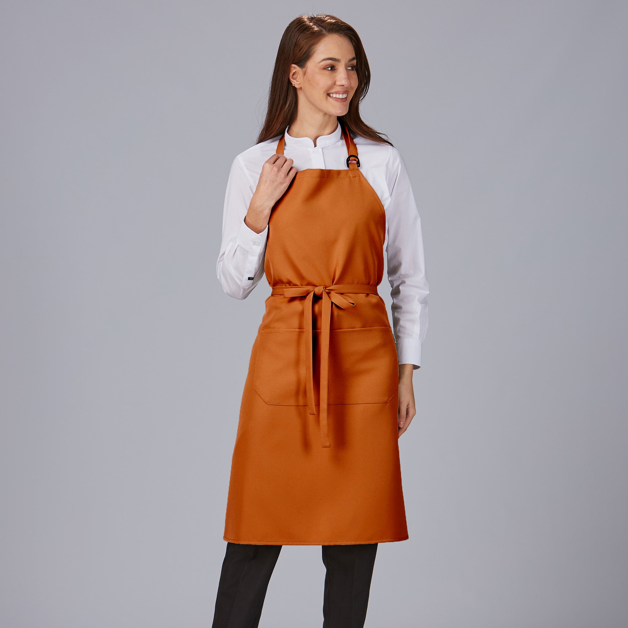 Gary's Aprons Tablier Bavette Noir 90x75 cm Poche Polyester