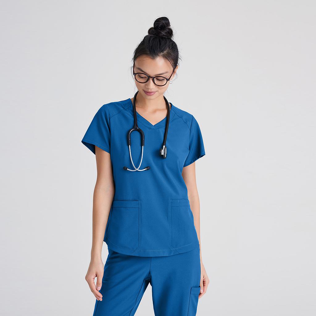 GARY'S Rhythm Top blouse médicale femme noire stretch