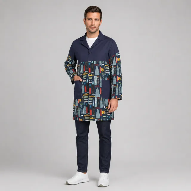 Gary's Robes blouse New York homme marine XS