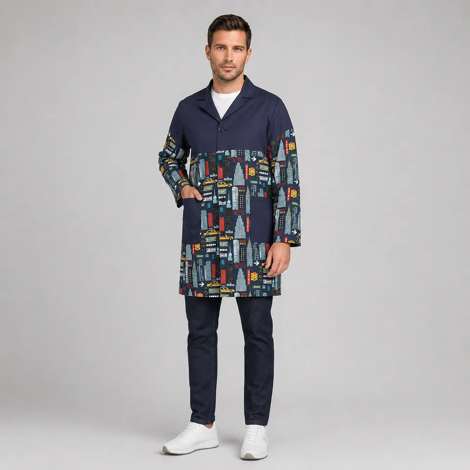 Gary's Robes blouse New York homme marine XS