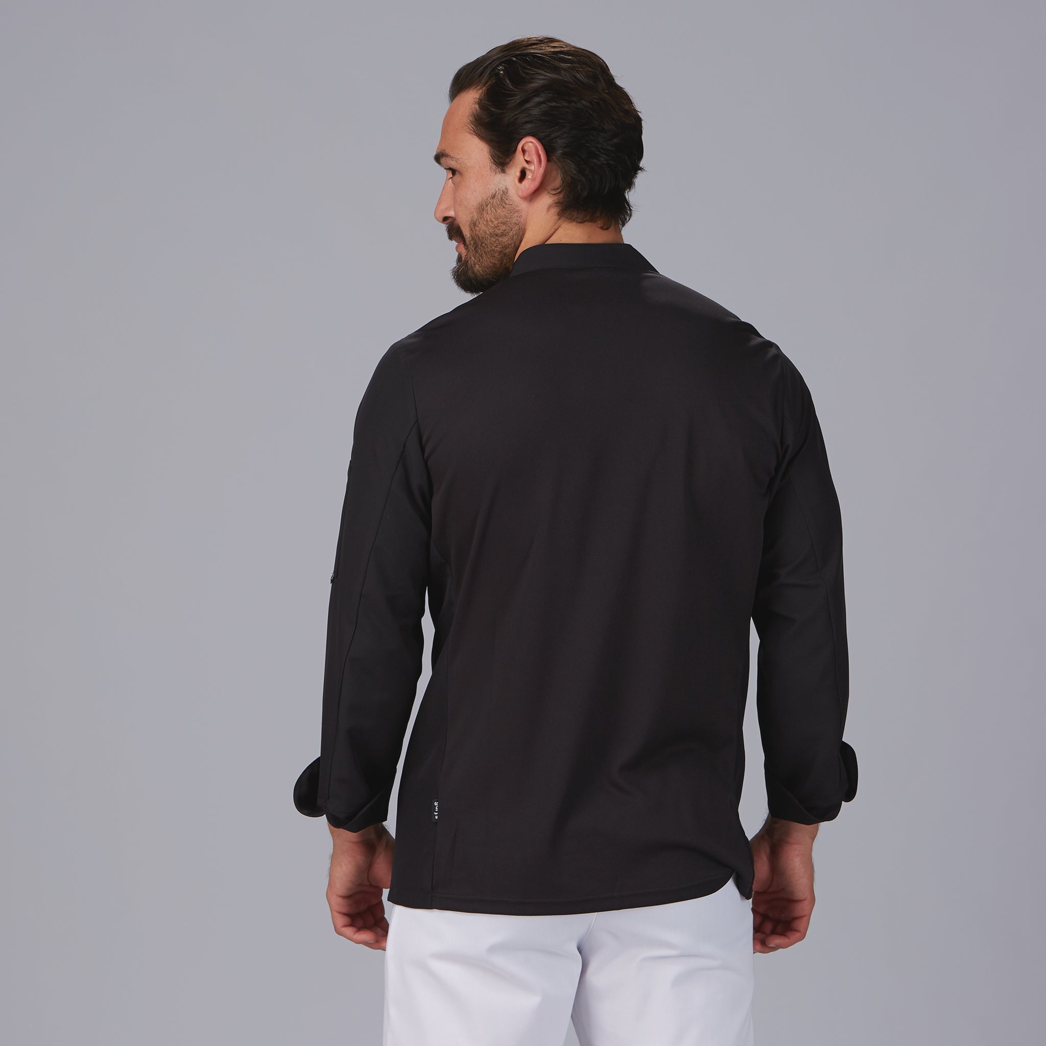 GARY'S Vidal veste cuisine homme noire manches longues