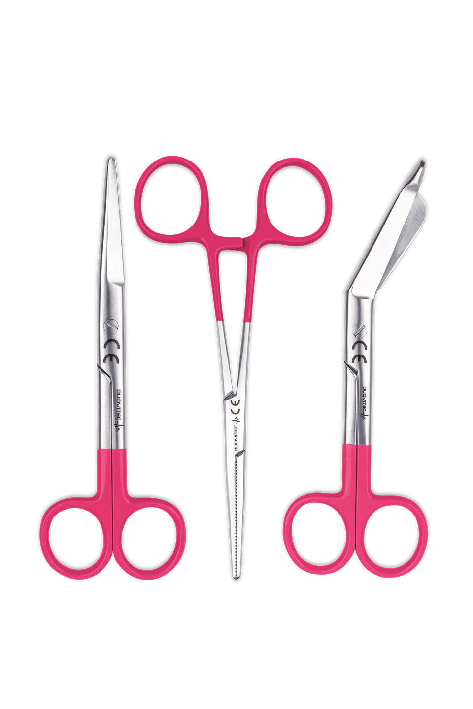 Enfermania Instrumental lot 3 ciseaux Fuchsia inox