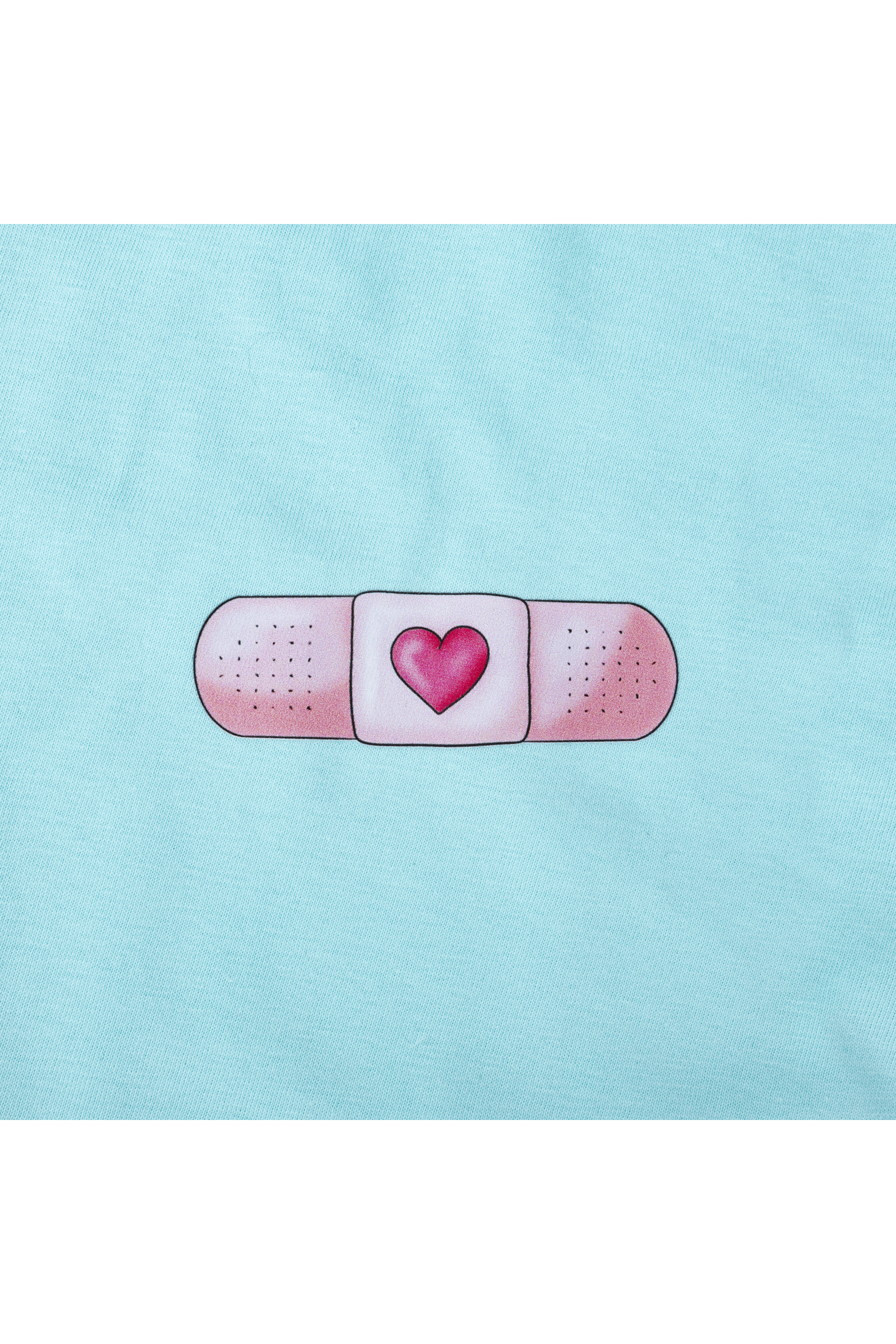 Enfermania Ropa t-shirt femme aqua pansement coton bio M