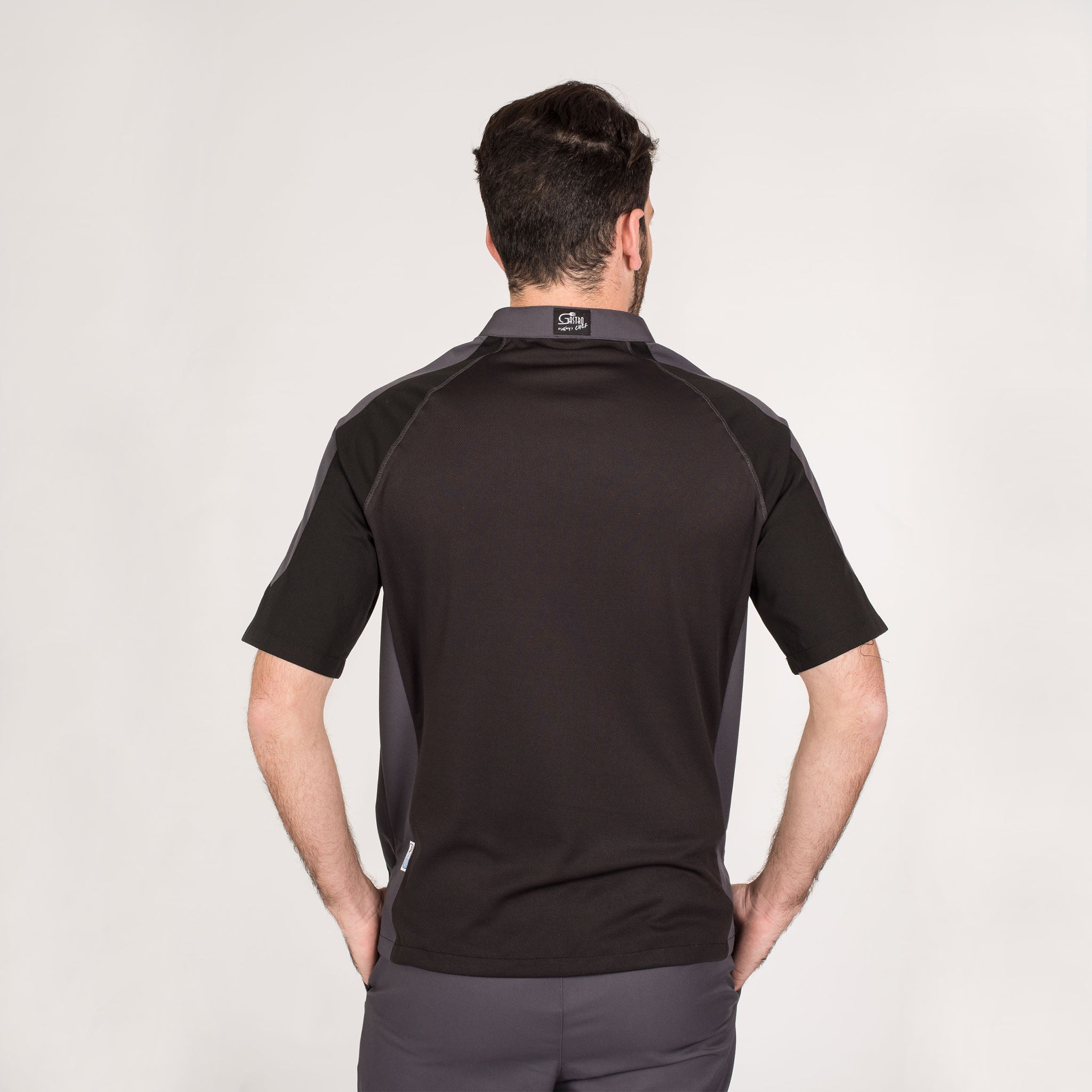 Gary's Cefiro Veste de Cuisine Homme Noir Coolmax